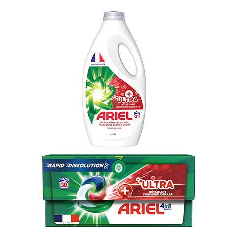 Ariel Pods+ ou Ariel Liquide+
